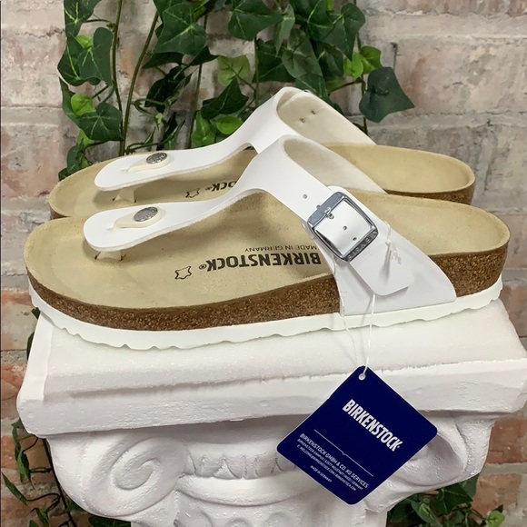 Birkenstock Shoes - NEW Birkenstock Gizeh White Sandal Regular Fit